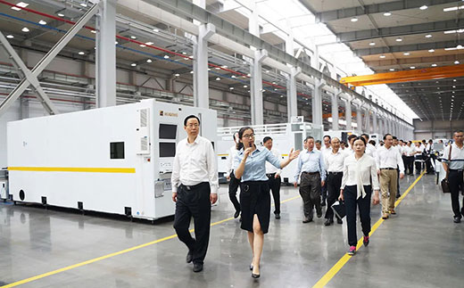 江苏省委常委、苏州市委书记蓝绍敏等向导调研28圈智能